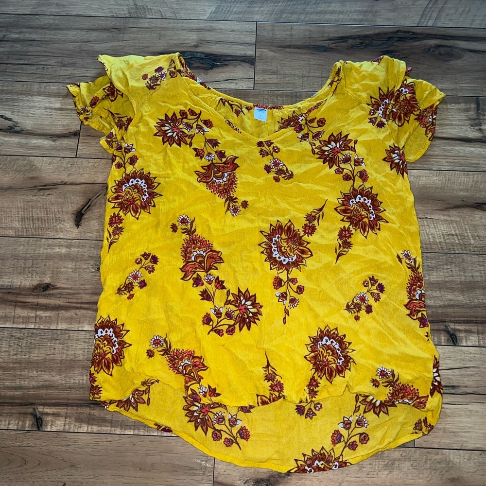 old navy floral top